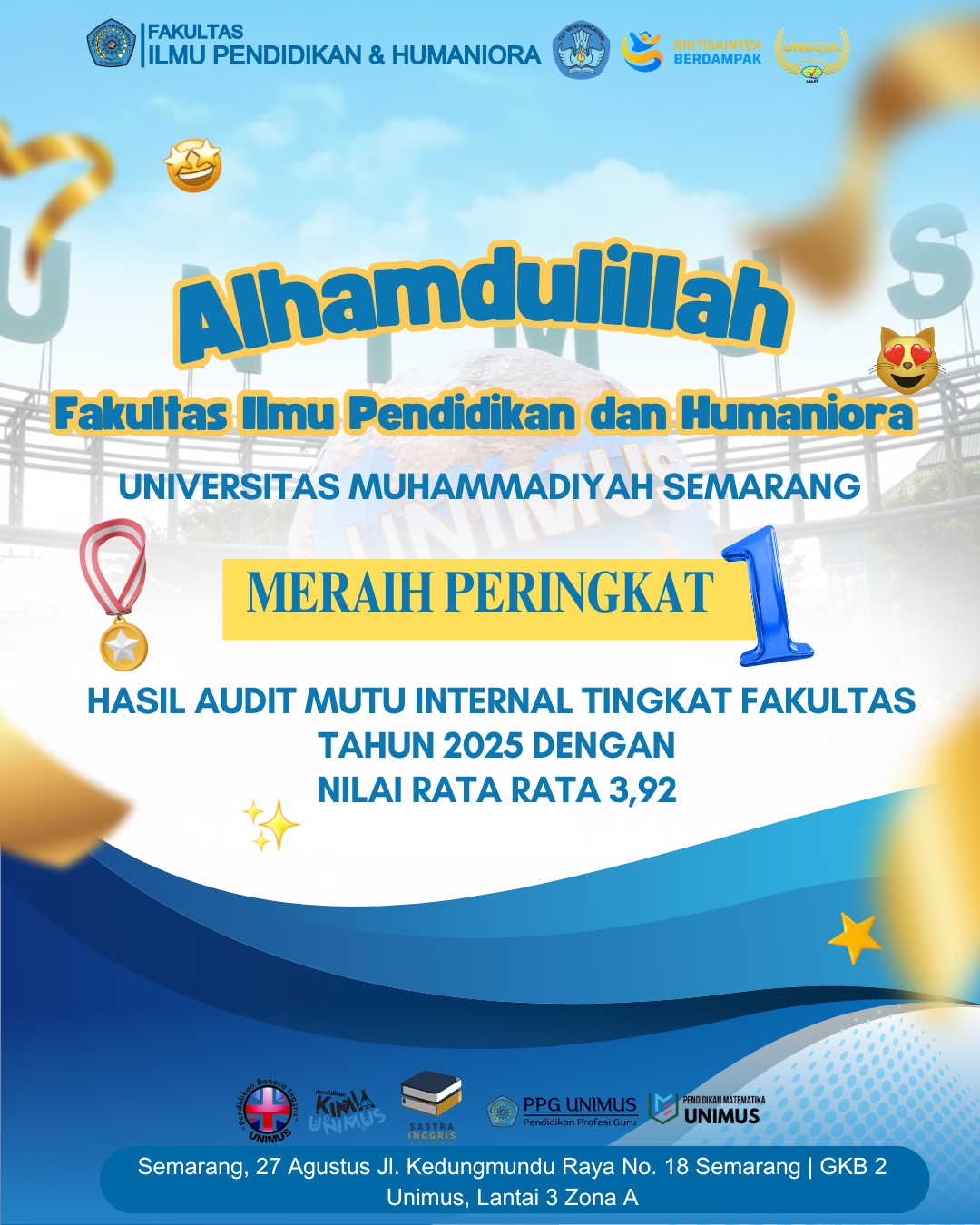 Read more about the article FIPH Meraih Peringkat 1 dengan hasil audit mutu tertinggi se Universitas