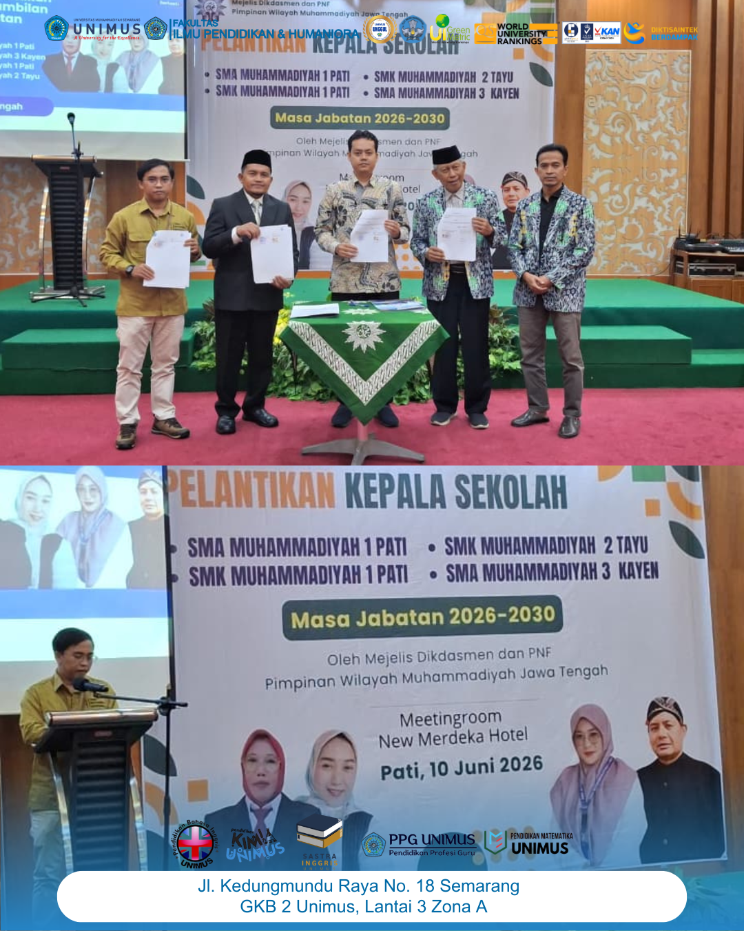 Read more about the article FIPH UNIMUS dan Majelis Dikdasmen PNF PWM Jawa Tengah Jalin Kerja Sama dalam Implementasi Catur Dharma Perguruan Tinggi