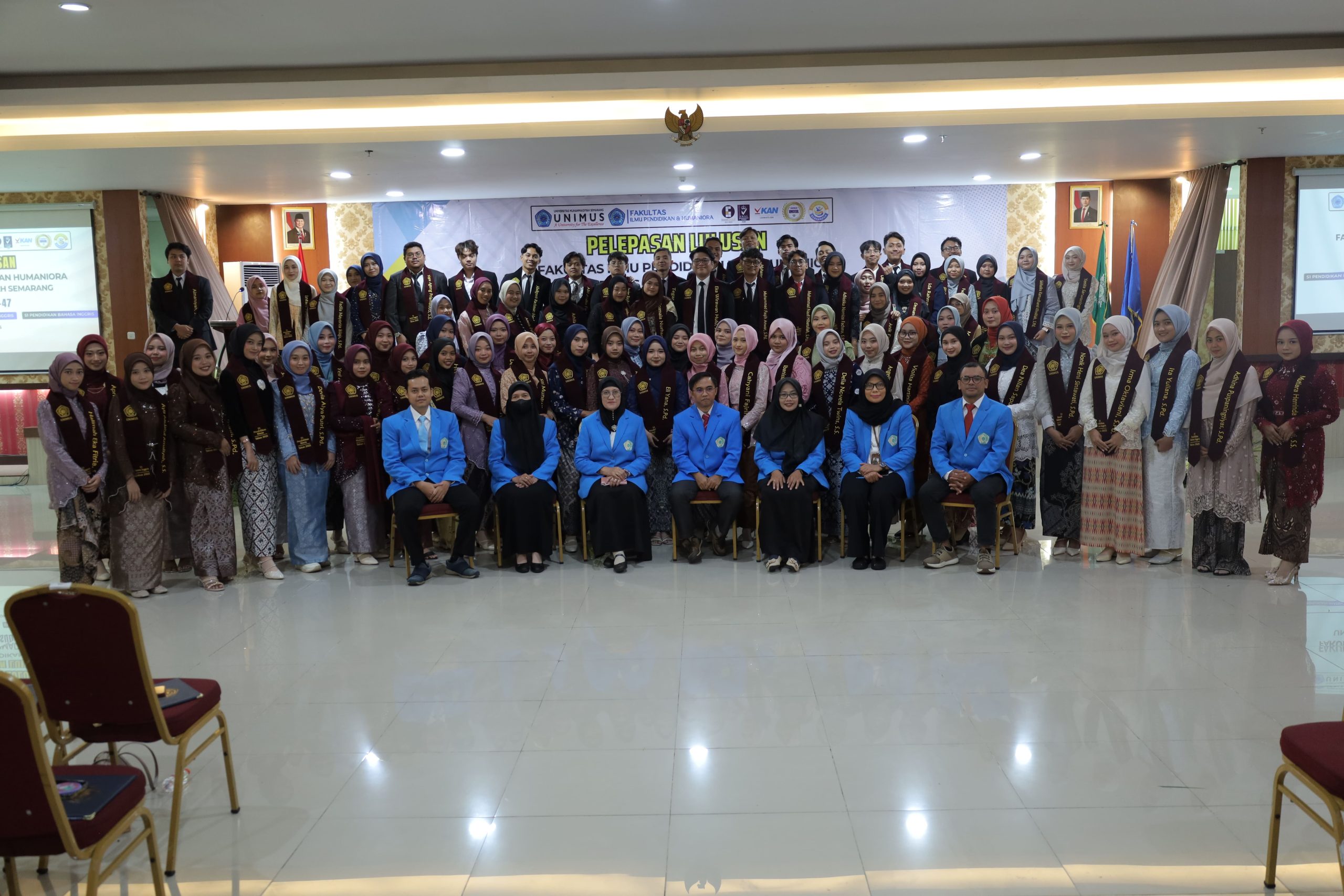 Read more about the article Fakultas Ilmu Pendidikan dan Humaniora Universitas Muhammadiyah Semarang melepas 81 orang lulusan pada acara Pelepasan Lulusan periode Wisuda ke-47