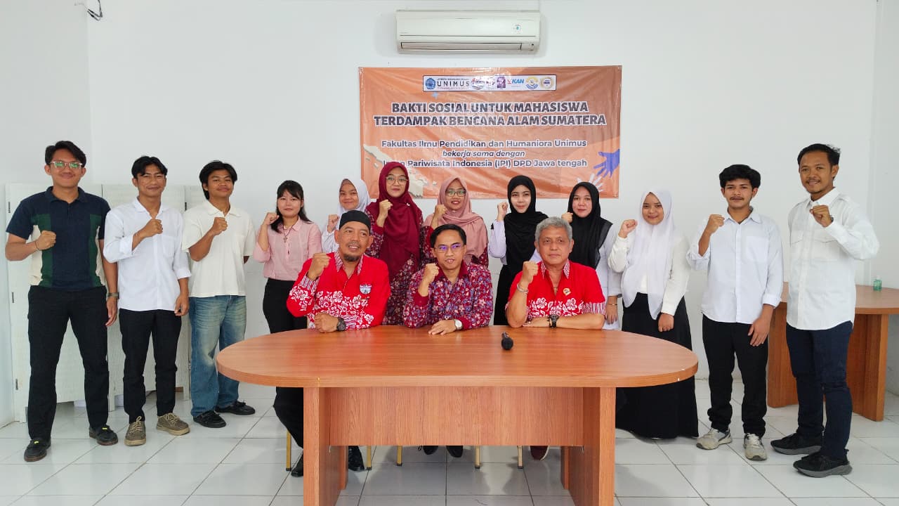 Read more about the article Fakultas Ilmu Pendidikan dan Humaniora Universitas Muhammadiyah Semarang bekerja sama dengan Insan Pariwisata Indonesia DPD Jawa Tengah menyelenggarakan bakti sosial kepada mahasiswa Unimus