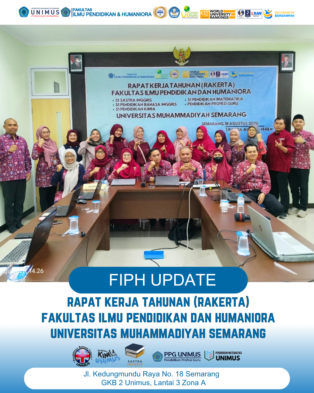 Read more about the article FIPH UNIMUS Gelar Rapat Kerja Tahunan 2026, Perkuat Strategi dan Target Pengembangan Fakultas