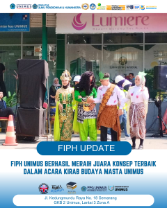 Read more about the article FIPH UNIMUS Raih Juara Konsep Terbaik dalam Kirab Budaya MASTA UNIMUS